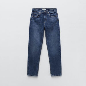 Classic Blue Denim Straight-Fit Jeans