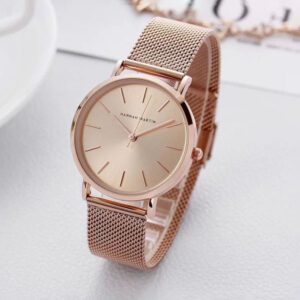 Elegance Rose Gold Mesh Watch